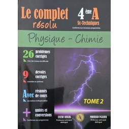 Le complet résolu  4ème sc-techniques tome 2