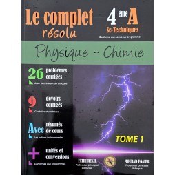 Le complet résolu  4ème sc-techniques tome 1