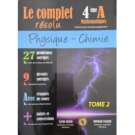 Le complet résolu 4ème mathématiques tome 2