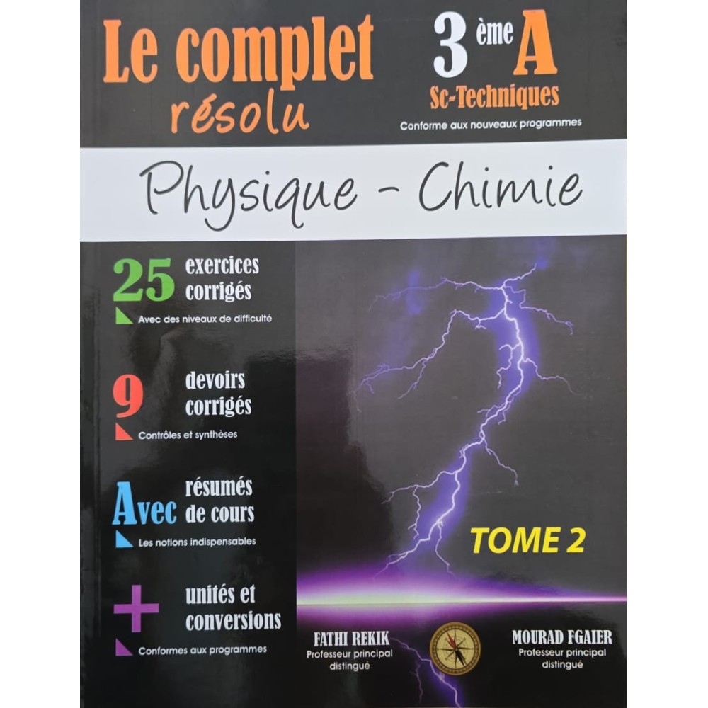 Le complet résolu 3ème sc-techniques tome 2