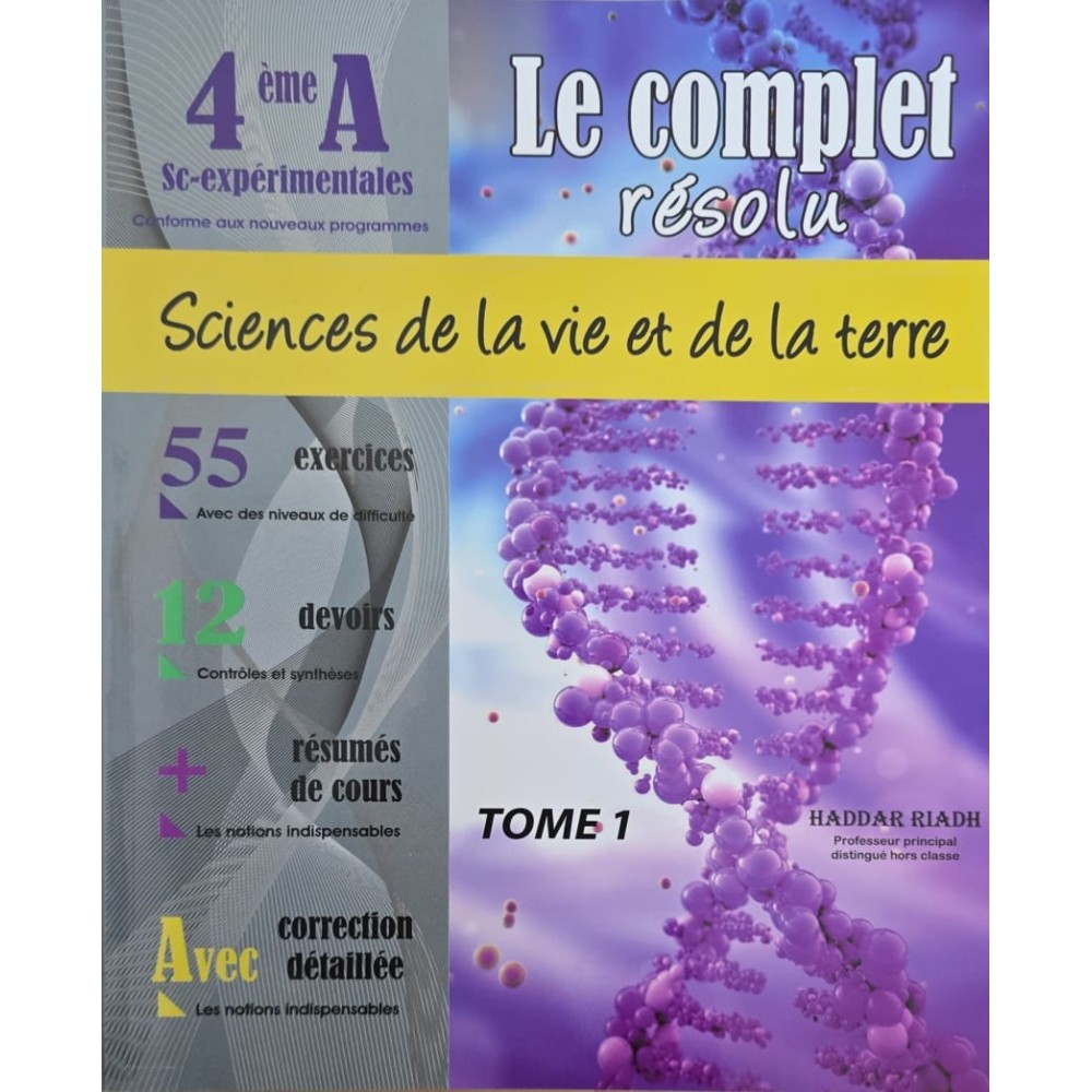 Le complet résolu svt 4ème sc-expérimentales tome 1