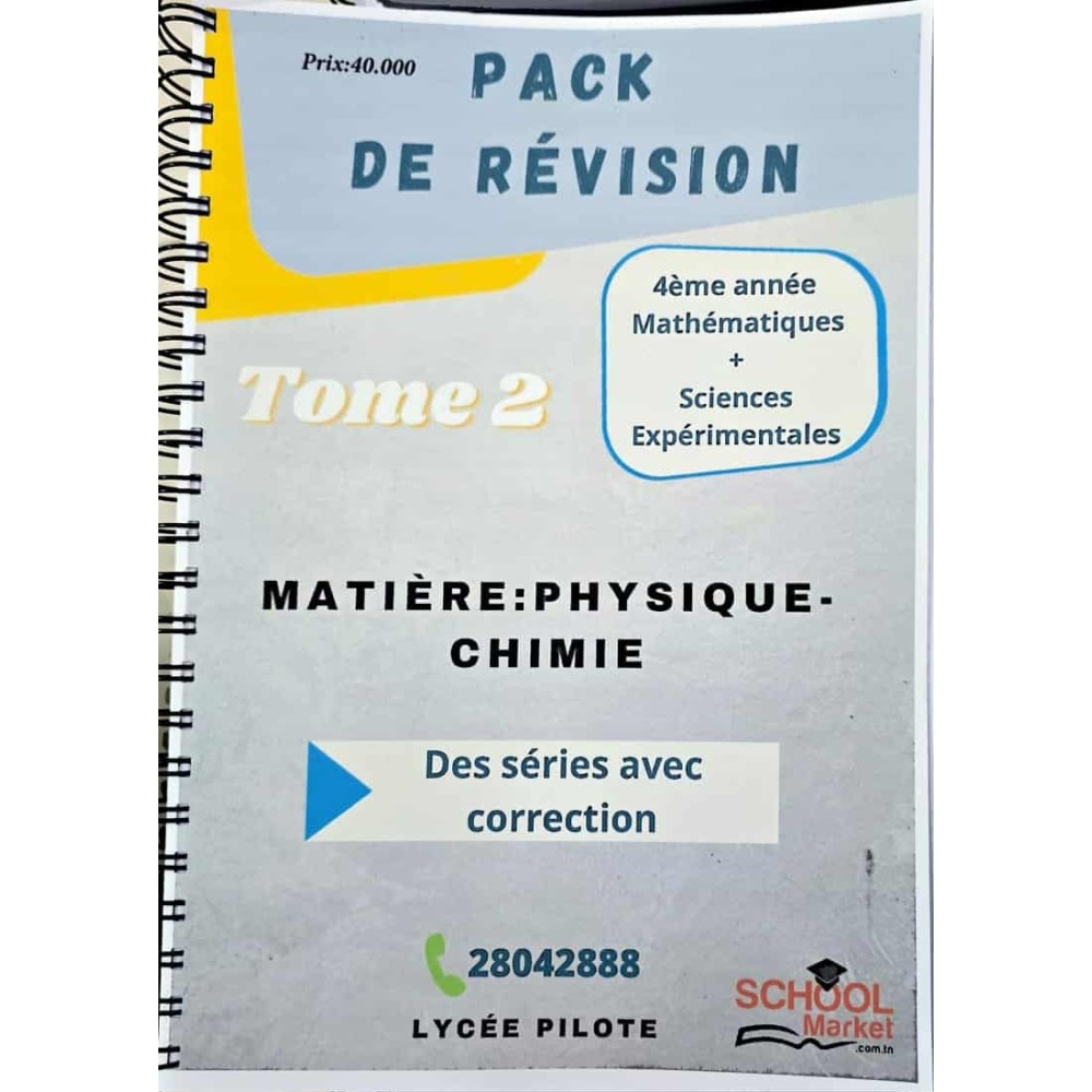 PACK DE REVISION PHISIQUE-CHIMIE