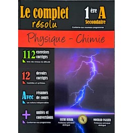 LE COMPET RESOLU PHYSIQUE - CHIMIE 1ERE ANNEE