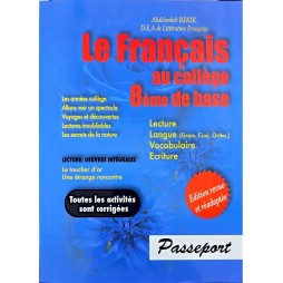LE FRANCAIS AU COLLEGE 8 EME DE BASE