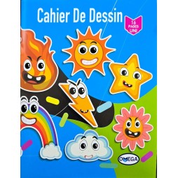 CAHIER DE DESSIN 16 PAGES OMEGA