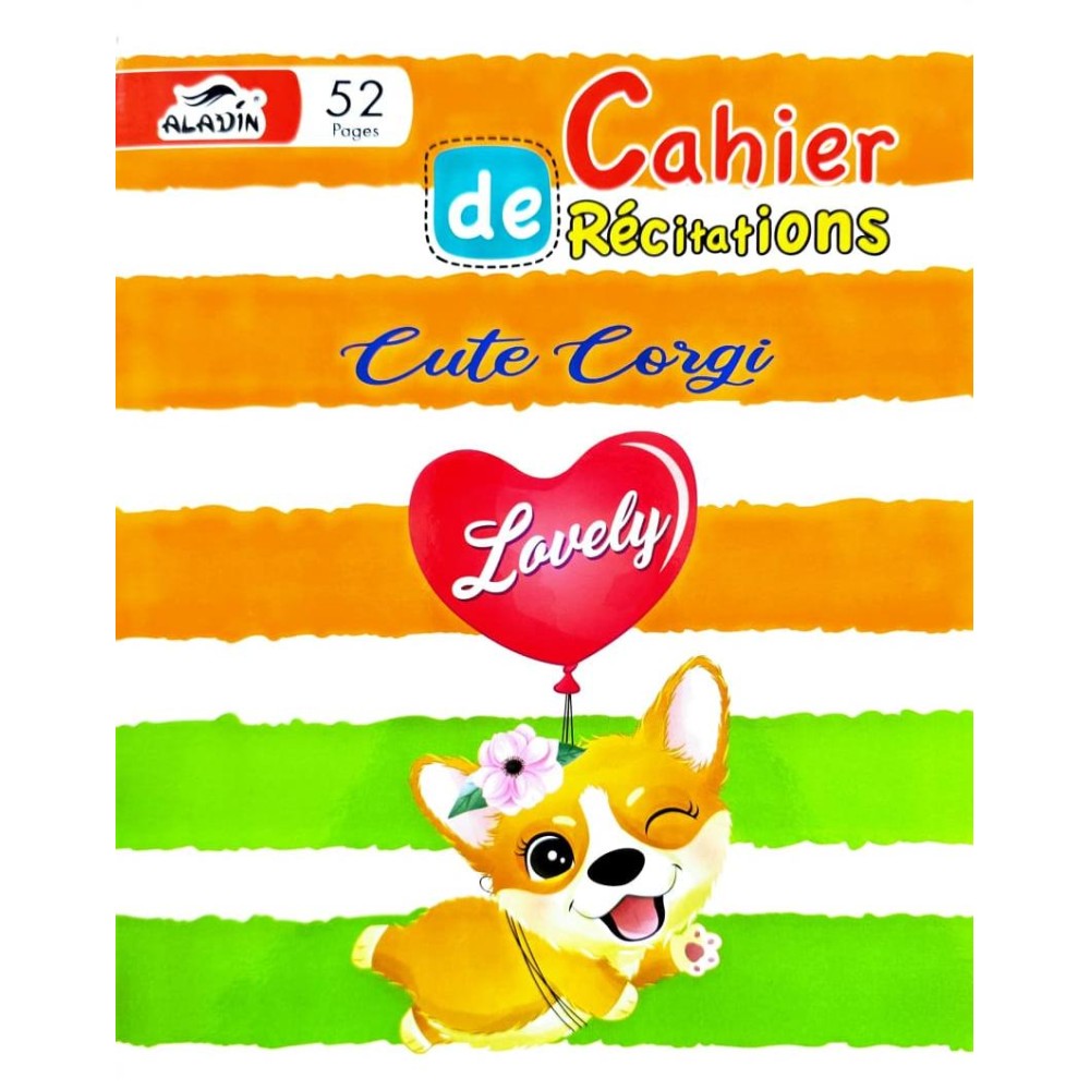 CAHIER DE RECITATION 52 PAGES ALADIN