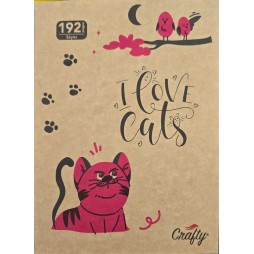 CAHIER 192 PAGES SUPER CRAFTY 17*22