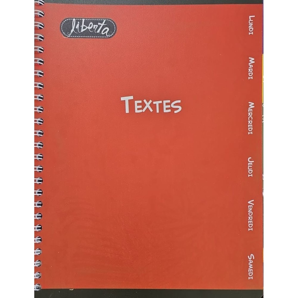 CAHIER DE TEXTE LIBERTA  17*22