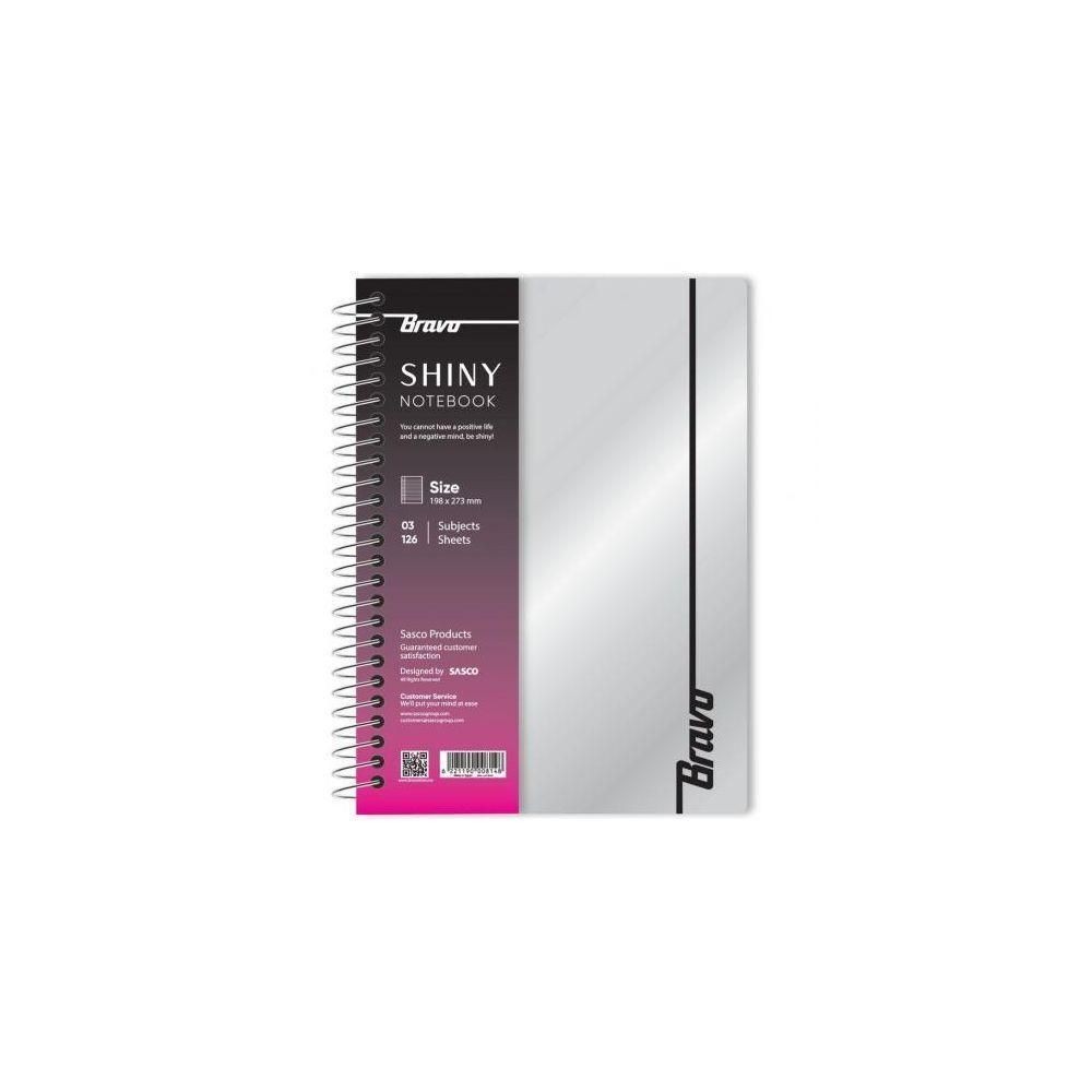 Bravo New Three Subject Notebook, 126 Sheets, 27.3 cm x 19.8 cm Size,