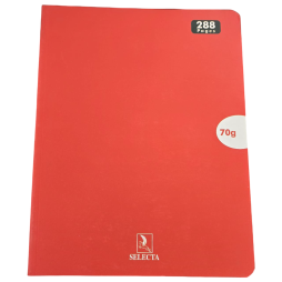 CAHIER  SELECTA 288 PAGES SEYES 17*22 / 70G