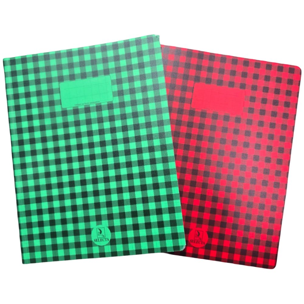 CAHIER BROCHURE A CARREAU  288 PAGES SELECTA  17*22