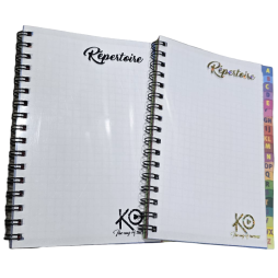 CARNET REPERTOIRE KO 10.5*14.8 5/5