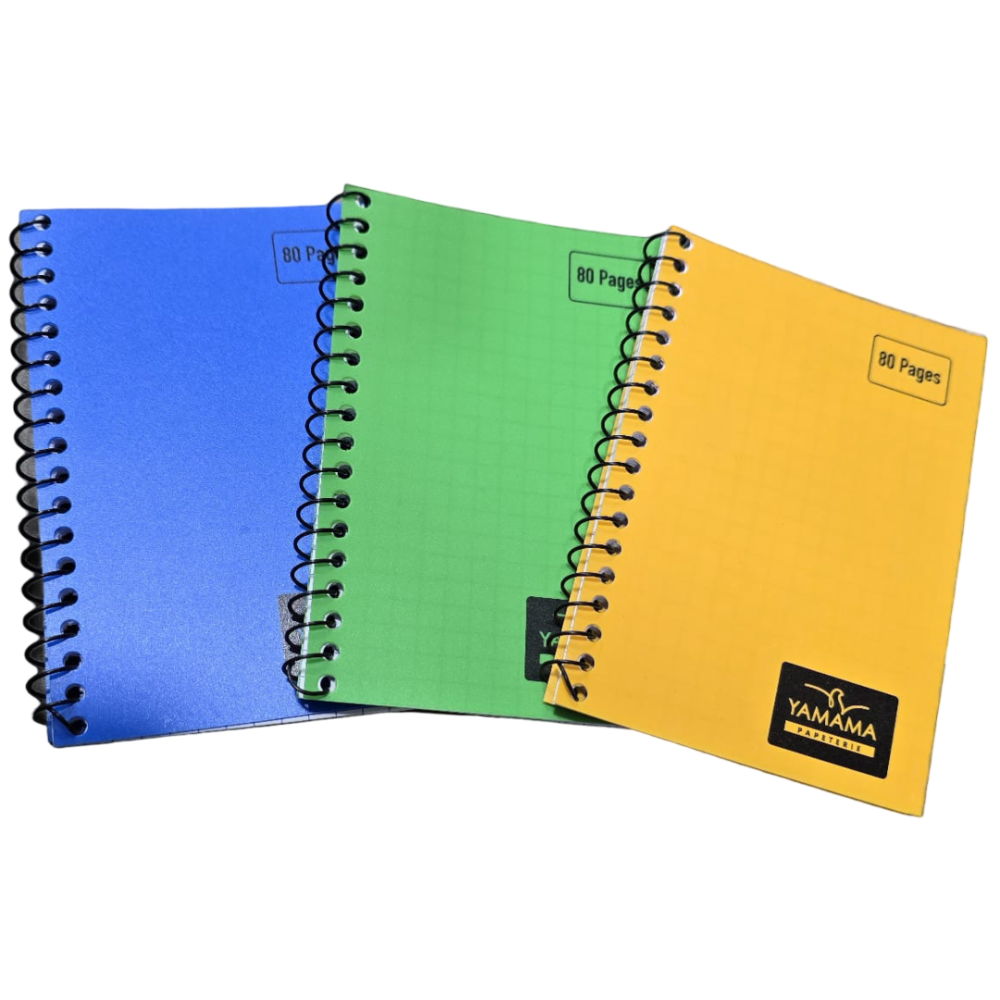 CARNET SPIRAL 80  YAMAMA PAGES 7.5*11CM 5/5