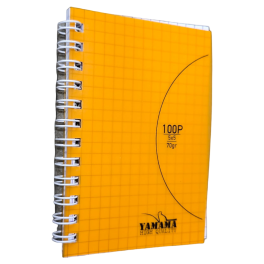 CARNET SPIRAL YAMAMA  100 PAGES 7.5*11CM 5/5