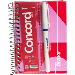 Bravo Mini Note Concord - 14.5 * 10 cm. - 120 Sheets - 1 Subjects -
