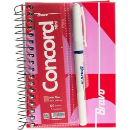 Bravo Mini Note Concord - 14.5 * 10 cm. - 120 Sheets - 1 Subjects -