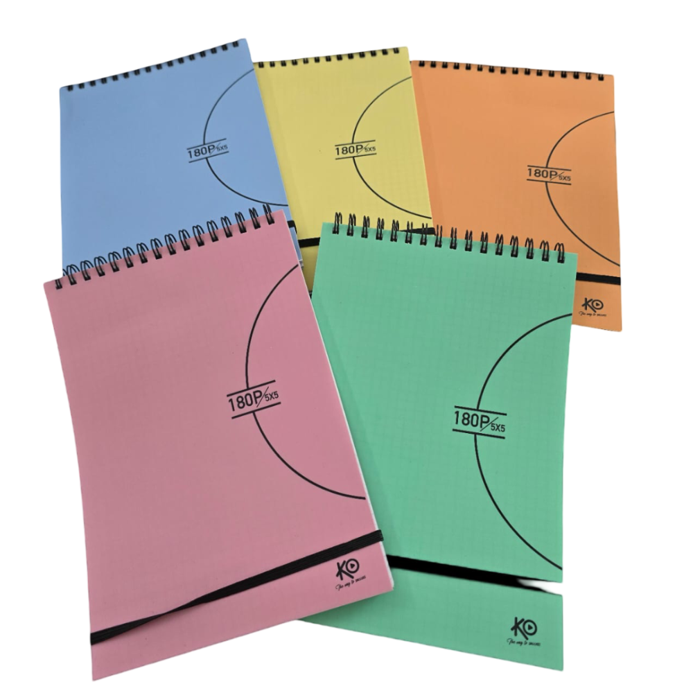 BLOC NOTE KO WIRO  14.5X21  5*5 180 PAGES