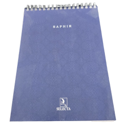 BLOC NOTE SAPHIR 160 PAGES 14.8*21 A5