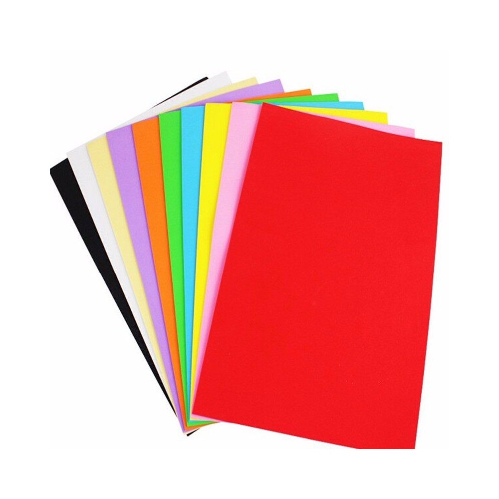 PACK PAPIER GOMME A3 Adhésif 1MM COULEUR (10 feuilles)