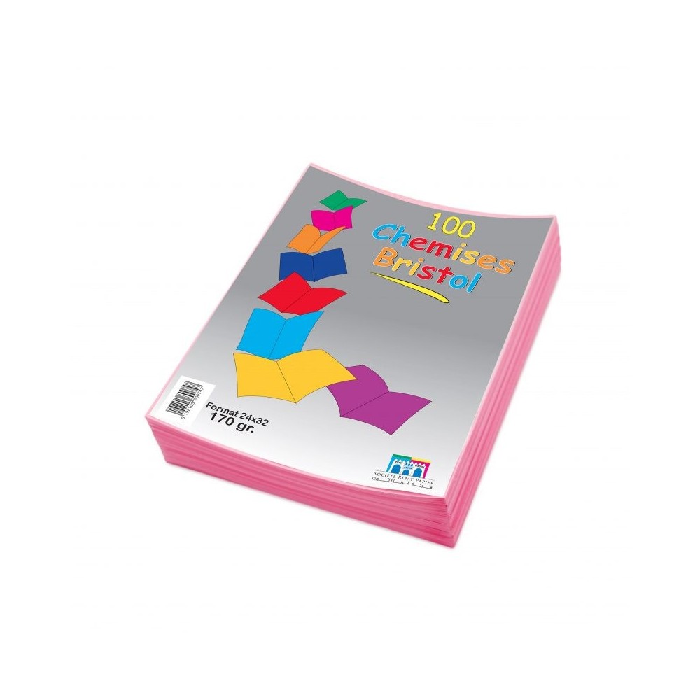 CHEMISE BRISTOL _COULEURS PASTELS  PAQUET DE 100