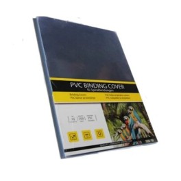 PAGE DE GARDE TRANSPARENT A4 100 FEUILLES  PVC COVER