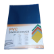PAGE DE GARDE TRANSPARENT BLEU  A4 100 FEUILLES  PVC COVER