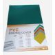 PAGE DE GARDE TRANSPARENT VERT A4 100 FEUILLES  PVC COVER