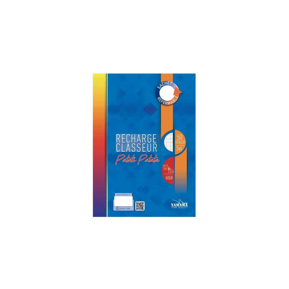 RECHARGE CLASSEUR 70G PATATI YAMAMA