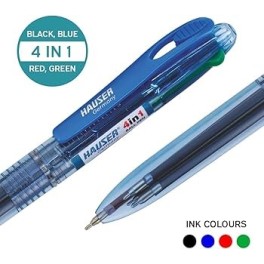 STYLO A BILLE 4EN1 HAUSER BLEU