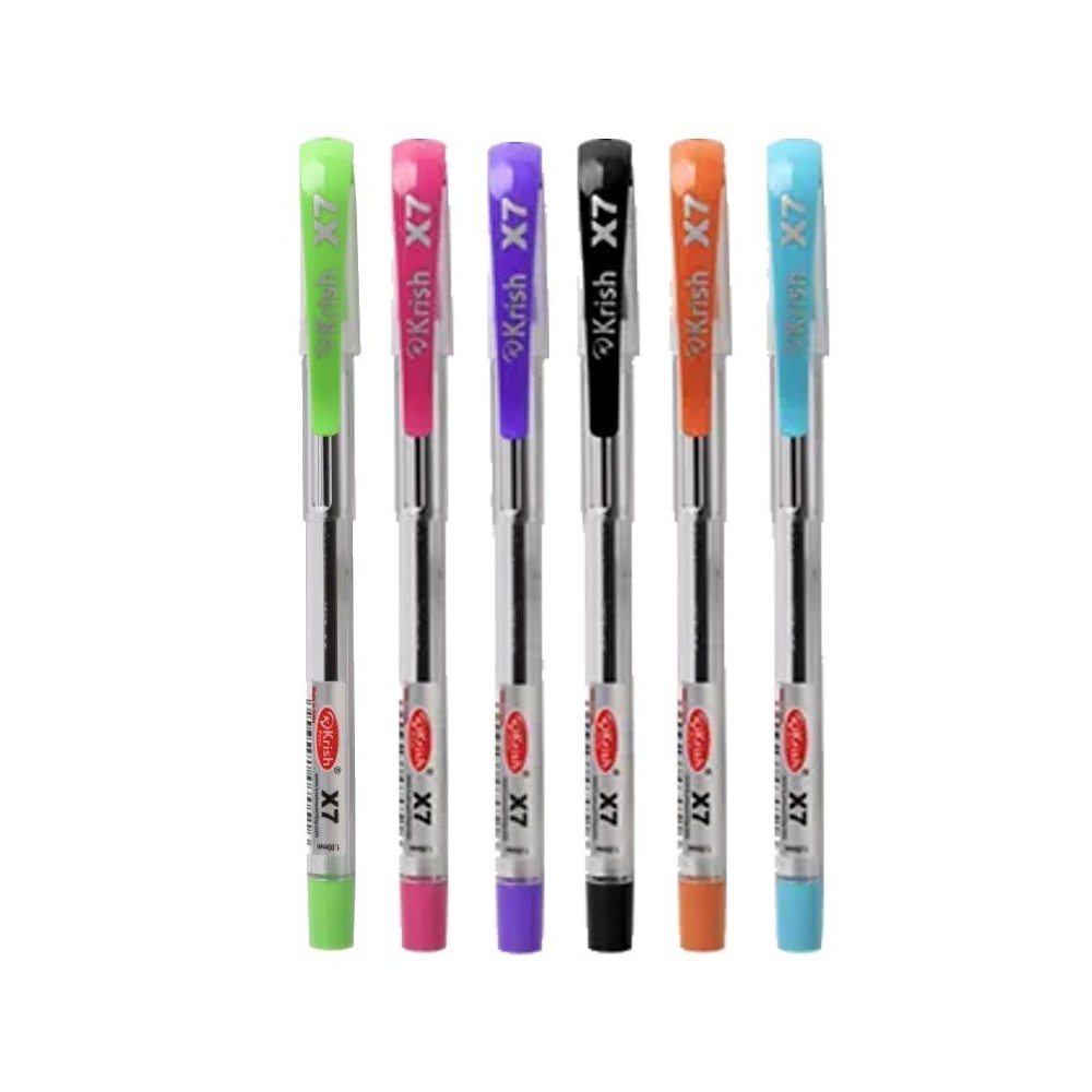 STYLO A BILLE COULEUR ASSORTIES 1.0 mm X7 KRISH