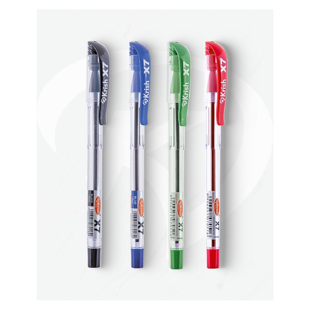 STYLO A BILLE  1.0 mm X7 KRISH