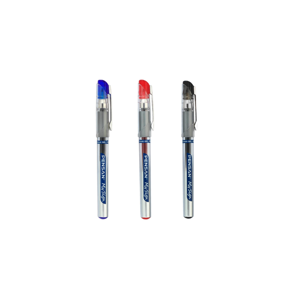 STYLO GEL ROLLER MY SIGN 1.0MM BLEU PENSAN