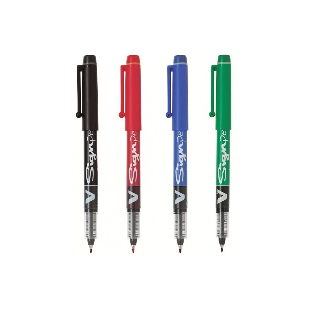 Stylo feutre v sign pen pte moyenne 0 6 mm