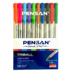 POCHETTE DE 10 STYLOS A BILLE PENSAN TRIBALL