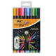 POCHETTE DE 10 STYLOS BIC INTENSITY FINE - COULEURS ASSORTIES