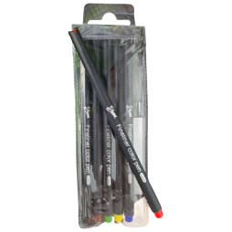 Pochette de 6 Stylos Pointe Fine PLUMA, 0.4 Fine Point