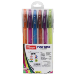 POCHETTE 06 STYLO A BILLE MONTEX TOW TONE