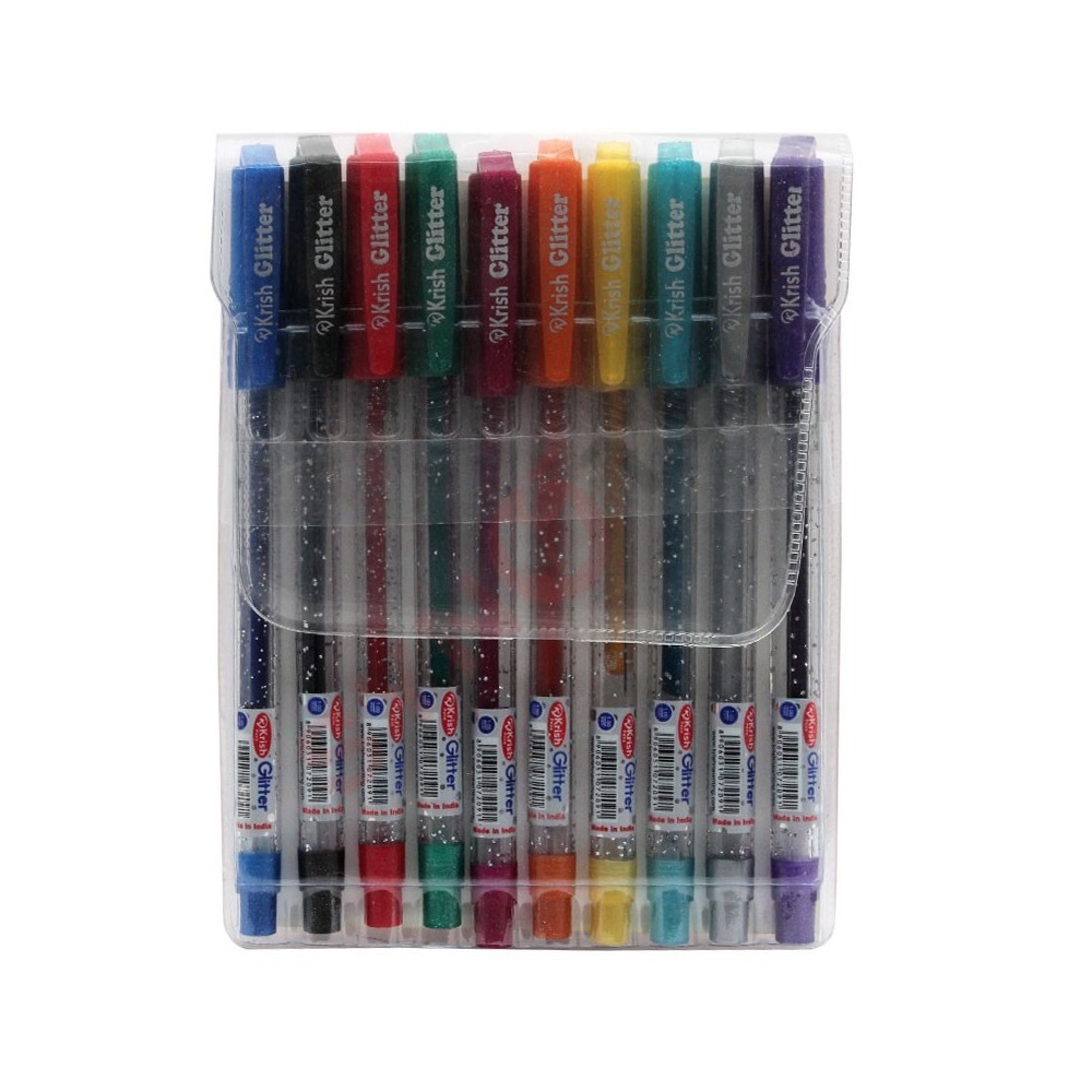 POCHETTE 10 STYLO GLITTER 1.0 mm KRISH