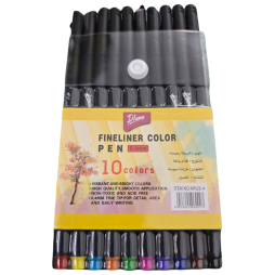 Pochette de 10 Stylos Pointe Fine PLUMA, 0.4 Fine Point