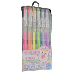 POCHETTE DE 6 Stylos GEL TIC TAC JIANDAI