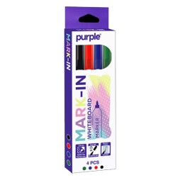 POCHETTE DE 4 MARQUEUR TABLEAU MARK-IN PURPLE
