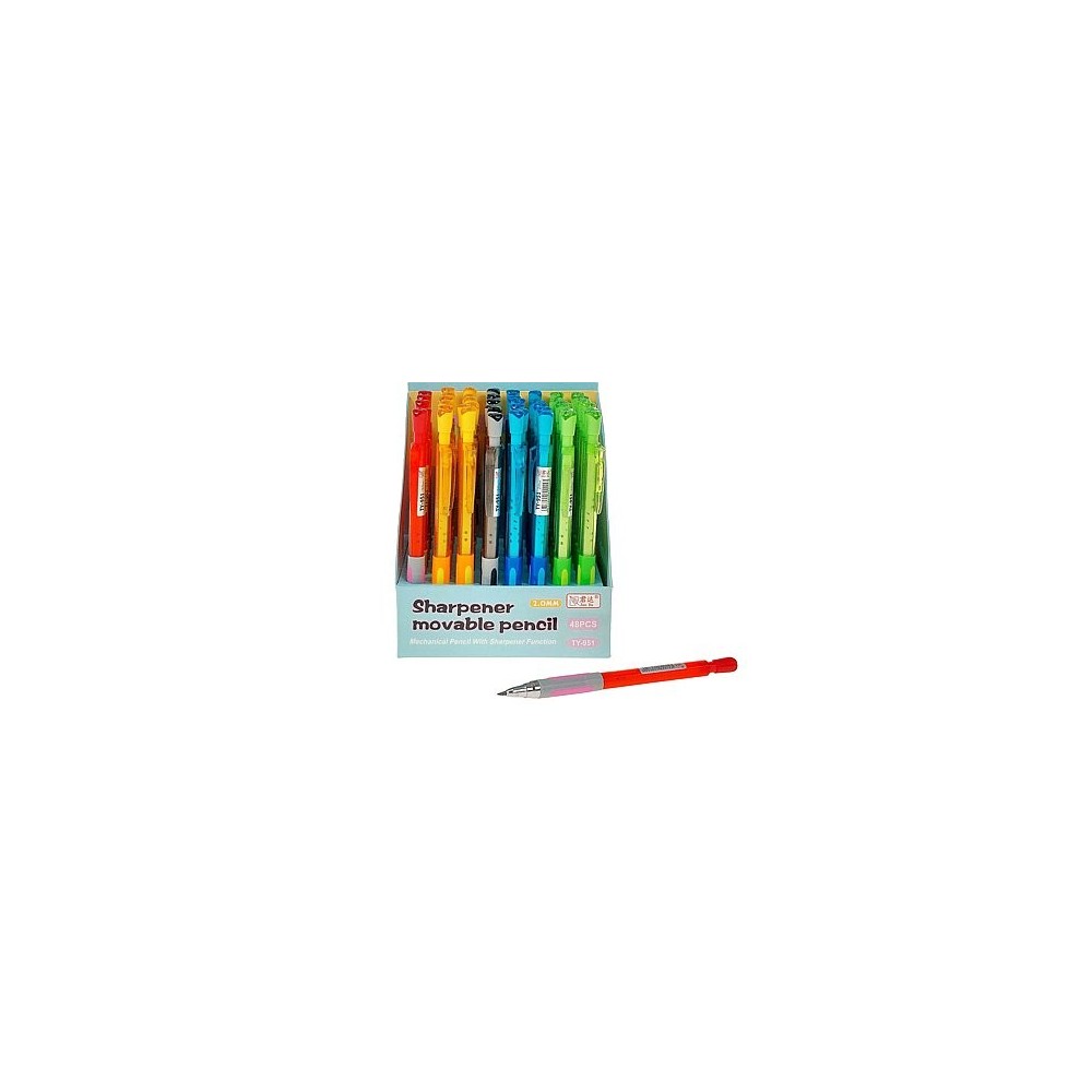 CRAYON mécanique avec taille-crayon intégré.