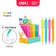 Porte-mine en plastique Deli, couleurs assorties, 0,5 mm