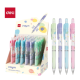 Porte-mine Deli transparent avec grip en caoutchouc souple  0,5 mm.