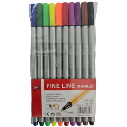 10 stylos-feutres 0,4 mm Fine Line PLUMA