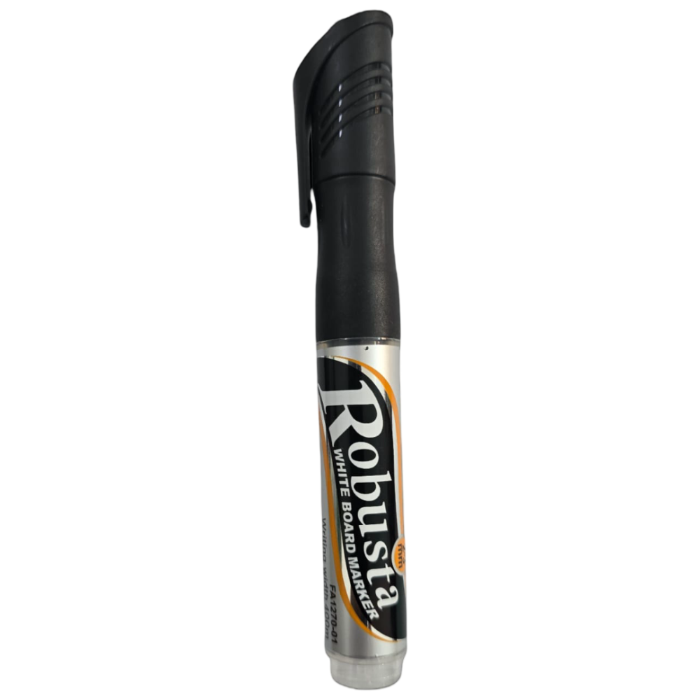 un marqueur pour tableau blanc de la marque Robusta.