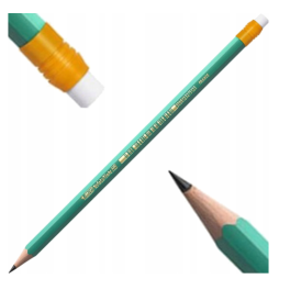 Crayons bois HB avec gomme Evolution Bic