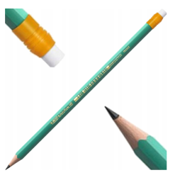 Crayons bois HB avec gomme Evolution Bic