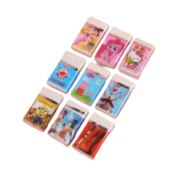 Gomme carrée colorée