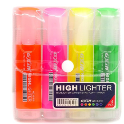 POCHETTE DE 4 SurligneurS Gxin